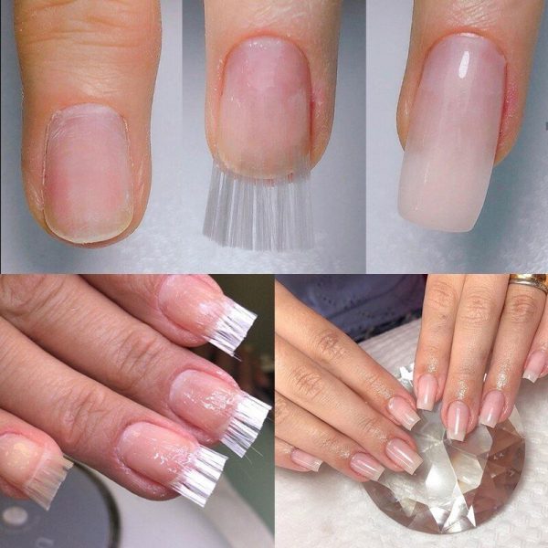 Fiberglass Nail Set – Set extensii unghii din fibră de sticlă + Lumină UV slider