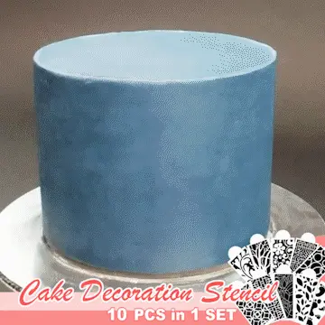 Cake decor stencils – Șabloane pentru decorare tort (10 bucăți) 02