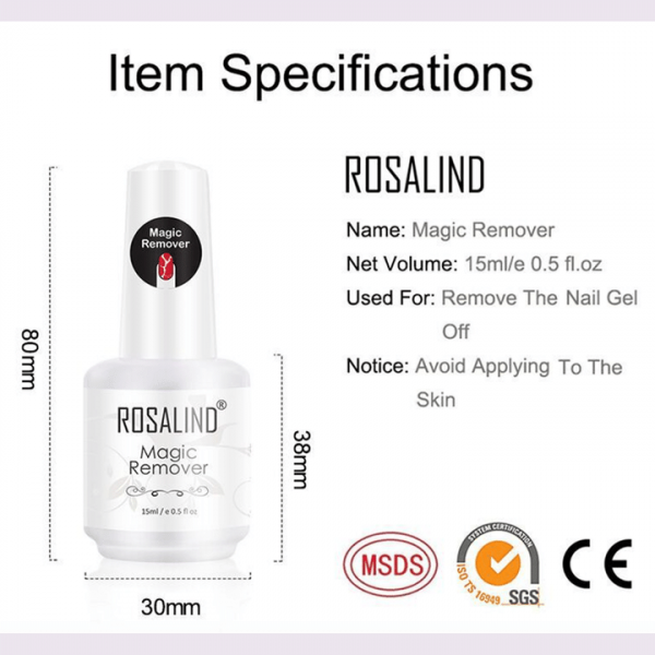 Remover gel de unghii slider