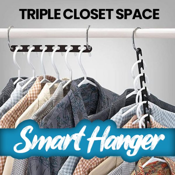 Smart Hanger – Cuier inteligent pentru 40 de haine (8 bucăți)