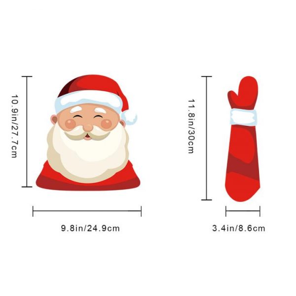 Santa Wiper Sticker – Autocolant Moș Crăciun pentru ștergător 03