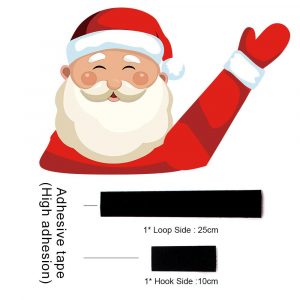 Santa Wiper Sticker – Autocolant Moș Crăciun pentru ștergător 03