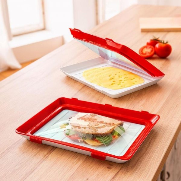 Clever Tray – tavă pentru conservarea alimentelor (2 buc) slider