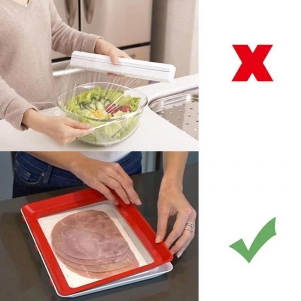 Clever Tray – tavă pentru conservarea alimentelor (2 buc) slider