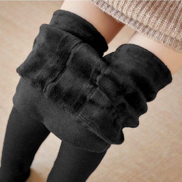 Winter Leggings – Pantaloni de iarnă călduroși cu lână moale slider
