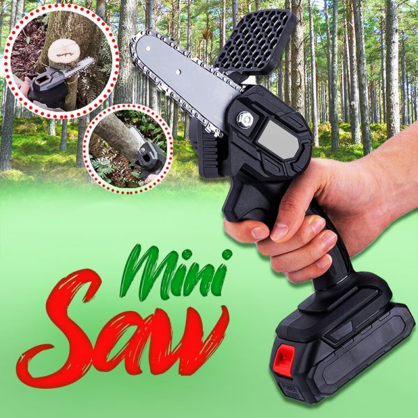 Mini wireless chainsaw – Mini-ferăstrău fără fir