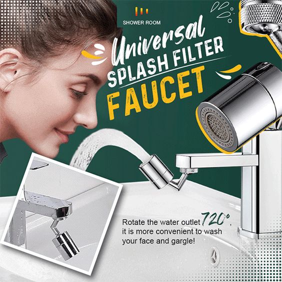 360° rotating faucet – Robinet rotativ 360° 1+1 GRATIS slider