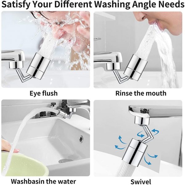 360° rotating faucet – Robinet rotativ 360° 1+1 GRATIS slider