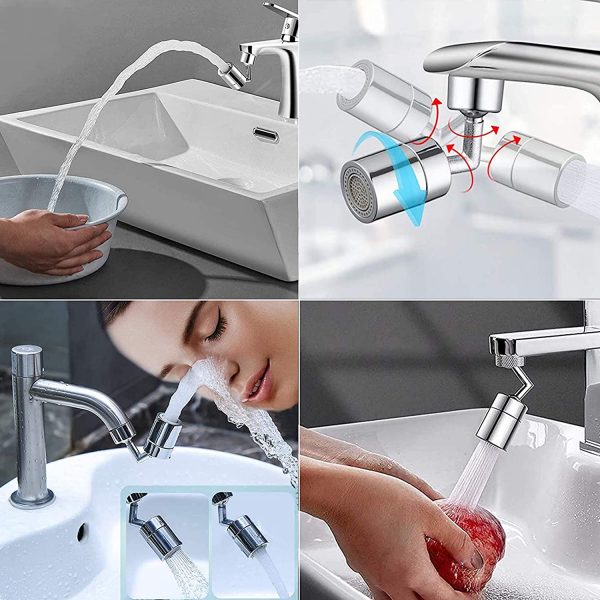 360° rotating faucet – Robinet rotativ 360° 1+1 GRATIS slider
