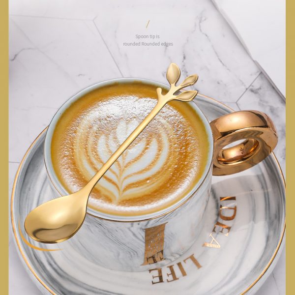 Set Golden Leaf – Set profesional pentru ceai/cafea sau deserturi (8 piese) slider