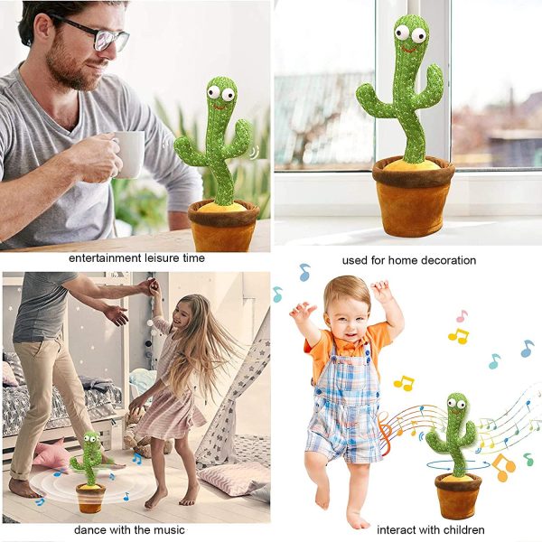 Happy cactus – Un cactus moale care cântă, dansează, redă muzică și repetă cuvinte slider