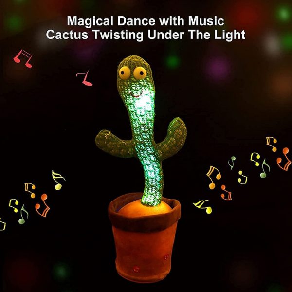 Happy cactus – Un cactus moale care cântă, dansează, redă muzică și repetă cuvinte slider