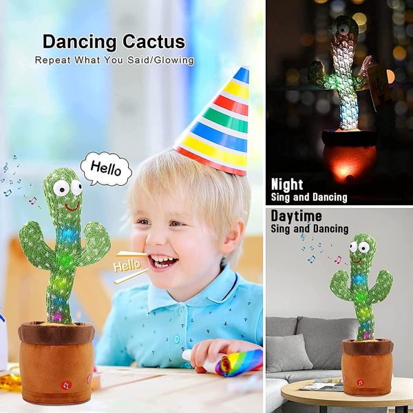 Happy cactus – Un cactus moale care cântă, dansează, redă muzică și repetă cuvinte 02
